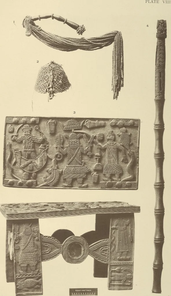 An illustration from Antiquities from the city of Benin and from other parts of West Africa in the British Museum / by Charles Hercules Read and Ormonde Maddock Dalton, 1899, leaf 84