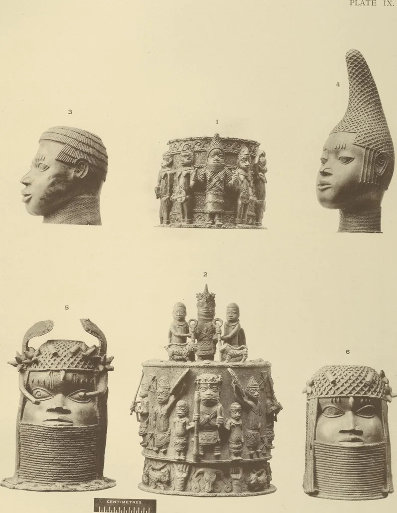 An illustration from Antiquities from the city of Benin and from other parts of West Africa in the British Museum / by Charles Hercules Read and Ormonde Maddock Dalton, 1899, leaf 86