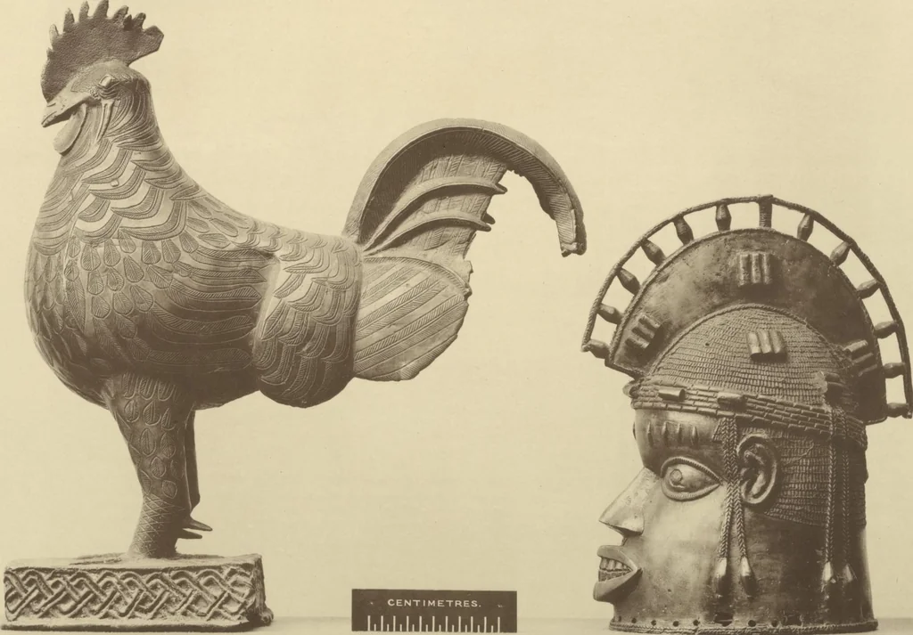 An illustration from Antiquities from the city of Benin and from other parts of West Africa in the British Museum / by Charles Hercules Read and Ormonde Maddock Dalton, 1899, leaf 88