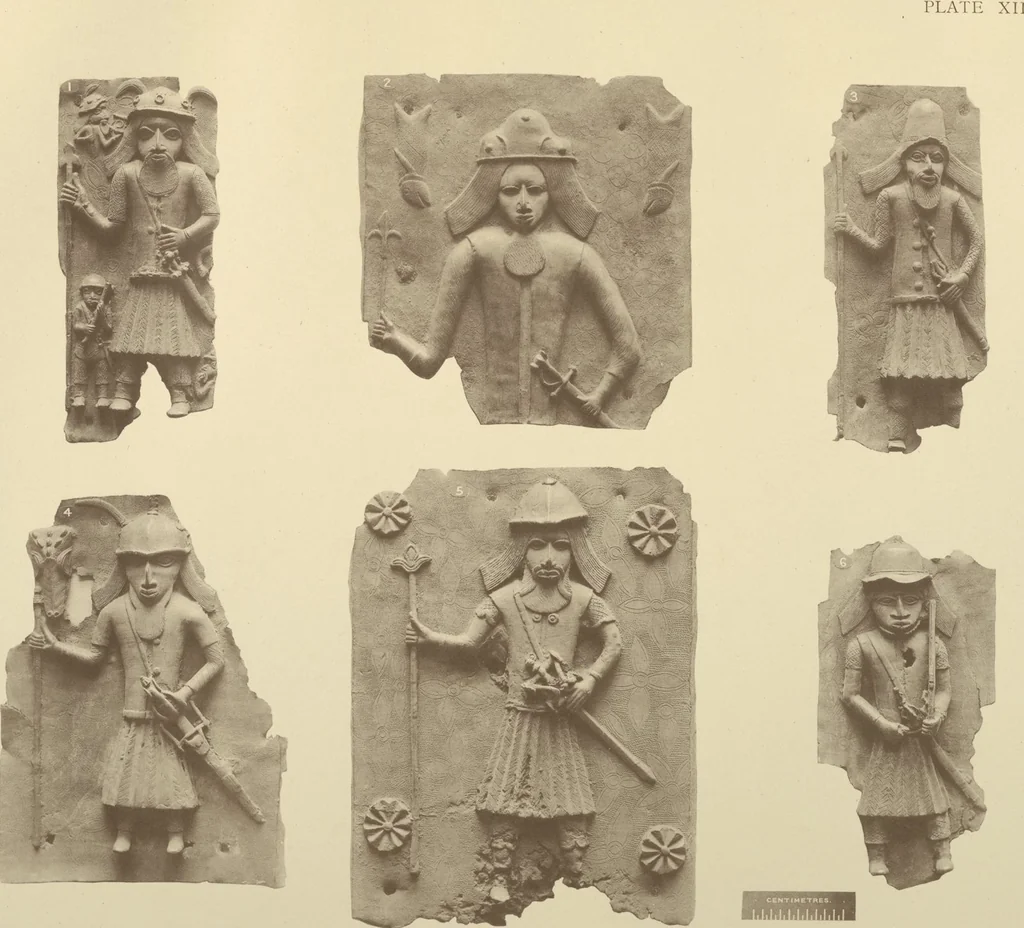 An illustration from Antiquities from the city of Benin and from other parts of West Africa in the British Museum / by Charles Hercules Read and Ormonde Maddock Dalton, 1899, leaf 92