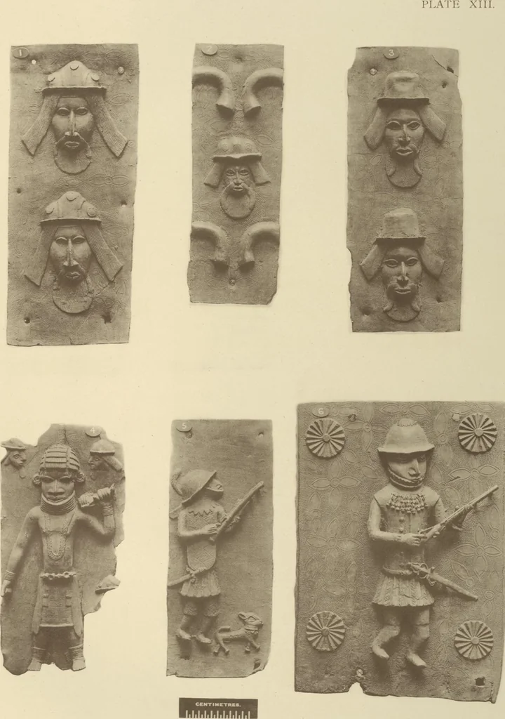 An illustration from Antiquities from the city of Benin and from other parts of West Africa in the British Museum / by Charles Hercules Read and Ormonde Maddock Dalton, 1899, leaf 94