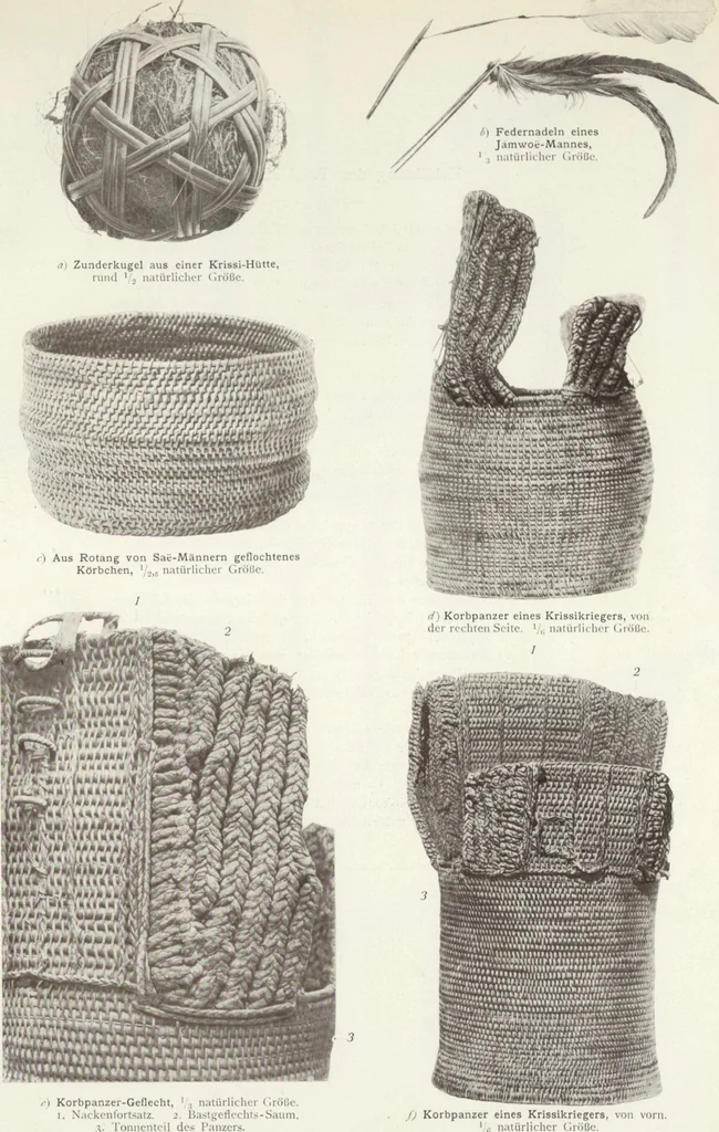 An illustration from Forschungen im Innern der Insel Neuguinea : (Bericht des Führers über die wissenschaftlichen Ergebnisse der deutschen Grenzexpedition in das westliche Kaiser-Wilhelmsland 1910), 1914, leaf 169