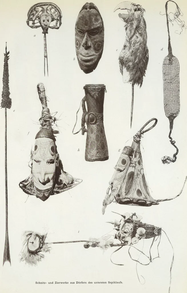 An illustration from Forschungen im Innern der Insel Neuguinea : (Bericht des Führers über die wissenschaftlichen Ergebnisse der deutschen Grenzexpedition in das westliche Kaiser-Wilhelmsland 1910), 1914, leaf 183