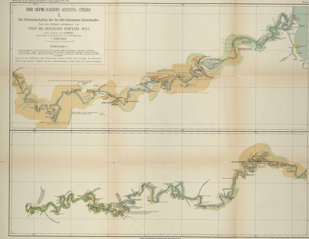 An illustration from Forschungen im Innern der Insel Neuguinea : (Bericht des Führers über die wissenschaftlichen Ergebnisse der deutschen Grenzexpedition in das westliche Kaiser-Wilhelmsland 1910), 1914, leaf 240