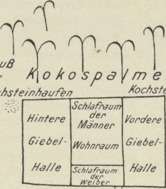 An illustration from Forschungen im Innern der Insel Neuguinea : (Bericht des Führers über die wissenschaftlichen Ergebnisse der deutschen Grenzexpedition in das westliche Kaiser-Wilhelmsland 1910), 1914, leaf 60