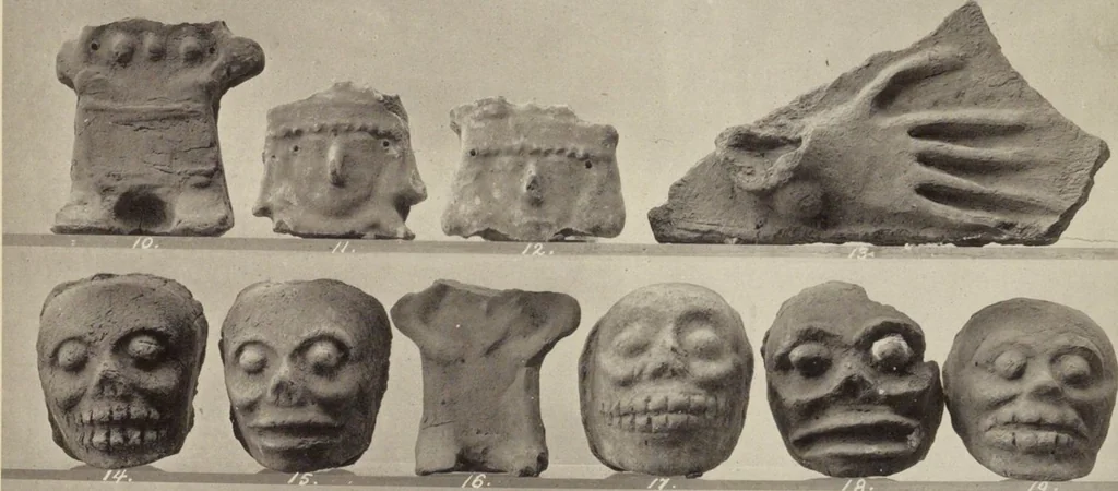 An illustration from Alt-Mexico : Archäologische Beiträge zur Kulturgeschichte seiner Bewohner : [volume 1] / von Hermann Strebel, 1885, leaf 149