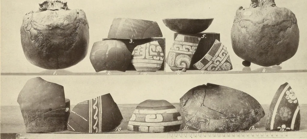 An illustration from Alt-Mexico : Archäologische Beiträge zur Kulturgeschichte seiner Bewohner : [volume 1] / von Hermann Strebel, 1885, leaf 163