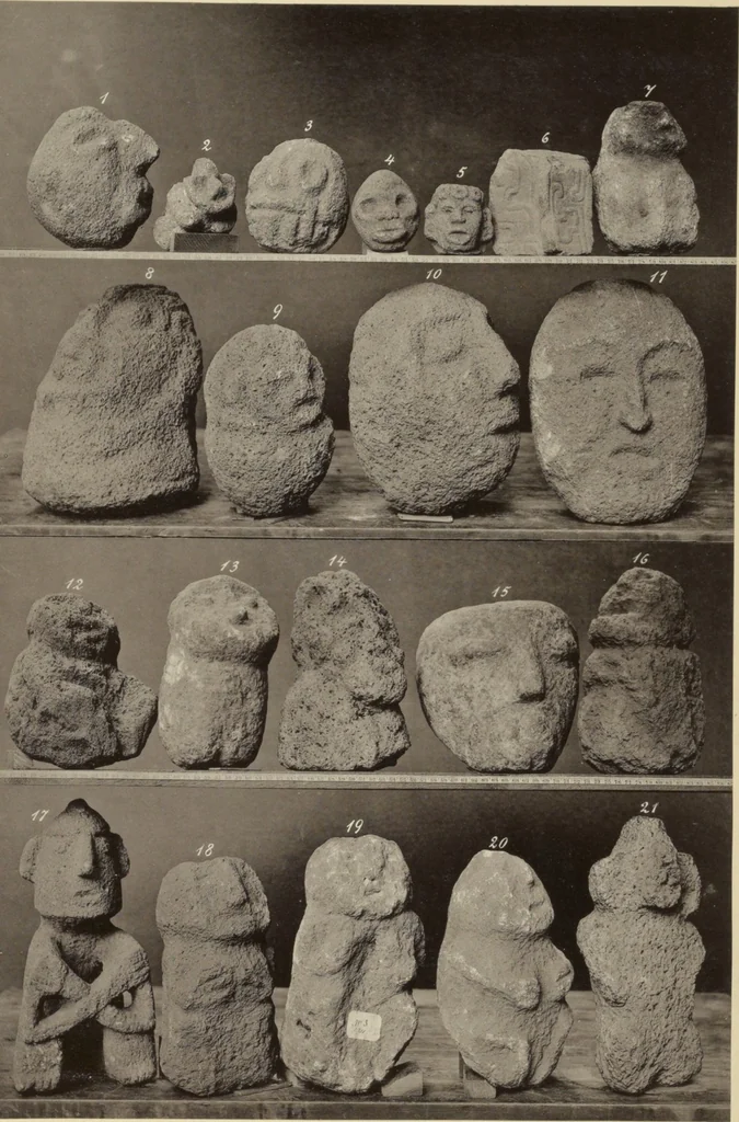 An illustration from Alt-Mexico : Archäologische Beiträge zur Kulturgeschichte seiner Bewohner : [volume 2] / von Hermann Strebel, 1885, leaf 177