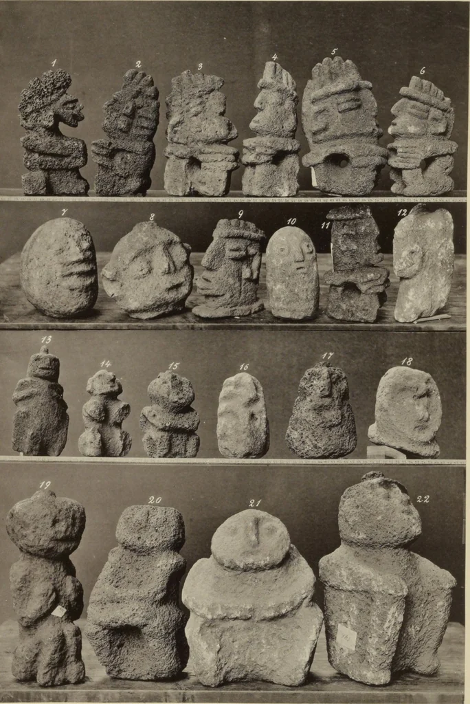 An illustration from Alt-Mexico : Archäologische Beiträge zur Kulturgeschichte seiner Bewohner : [volume 2] / von Hermann Strebel, 1885, leaf 179