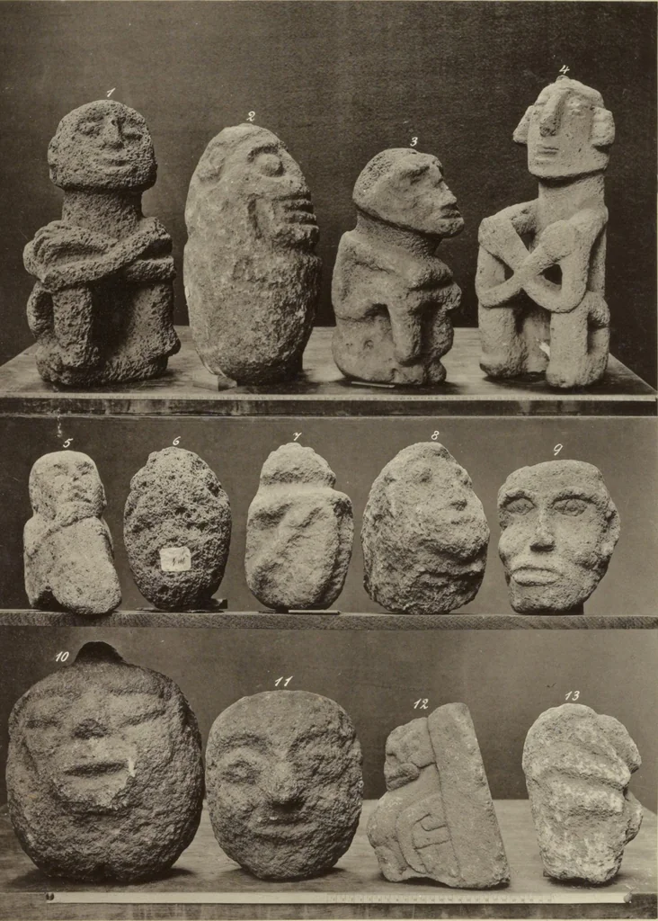 An illustration from Alt-Mexico : Archäologische Beiträge zur Kulturgeschichte seiner Bewohner : [volume 2] / von Hermann Strebel, 1885, leaf 181