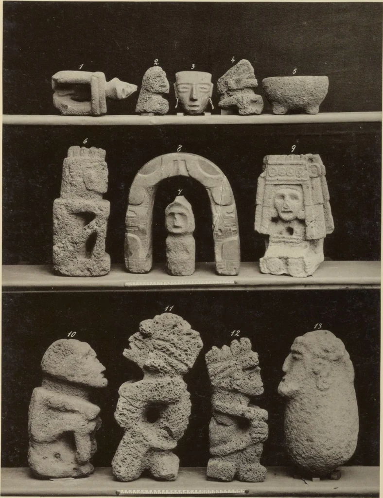 An illustration from Alt-Mexico : Archäologische Beiträge zur Kulturgeschichte seiner Bewohner : [volume 2] / von Hermann Strebel, 1885, leaf 183