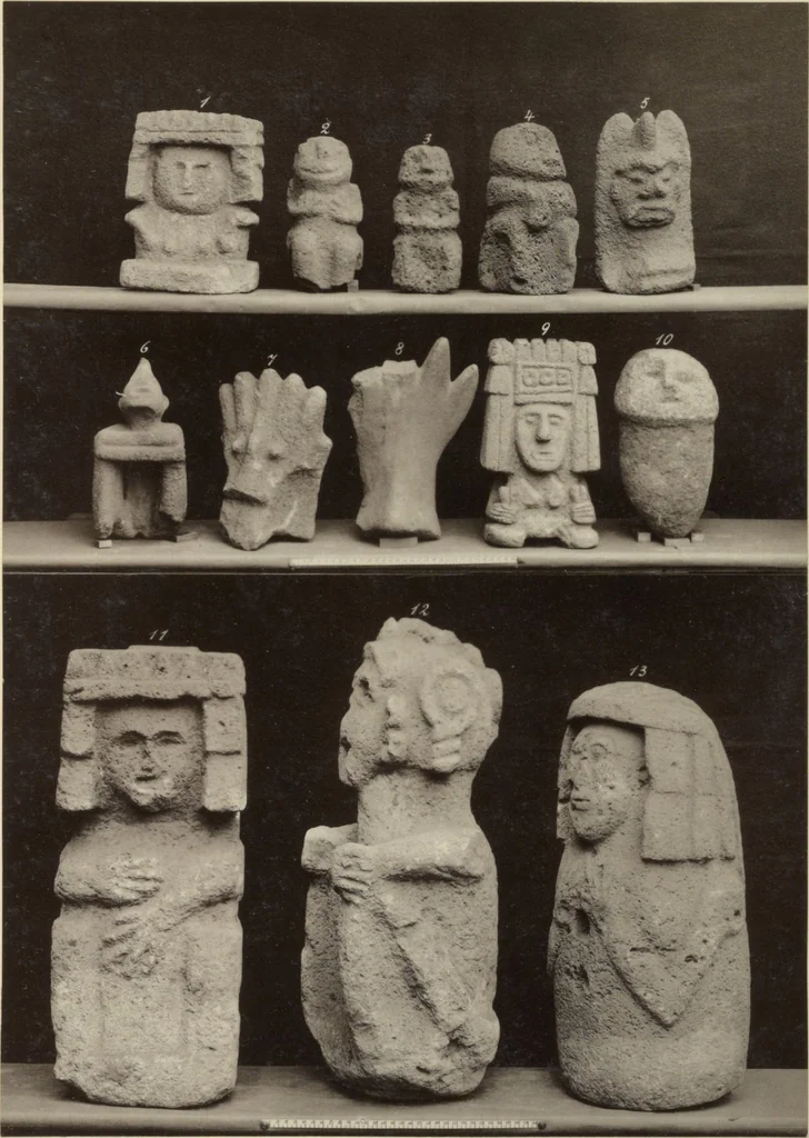 An illustration from Alt-Mexico : Archäologische Beiträge zur Kulturgeschichte seiner Bewohner : [volume 2] / von Hermann Strebel, 1885, leaf 185