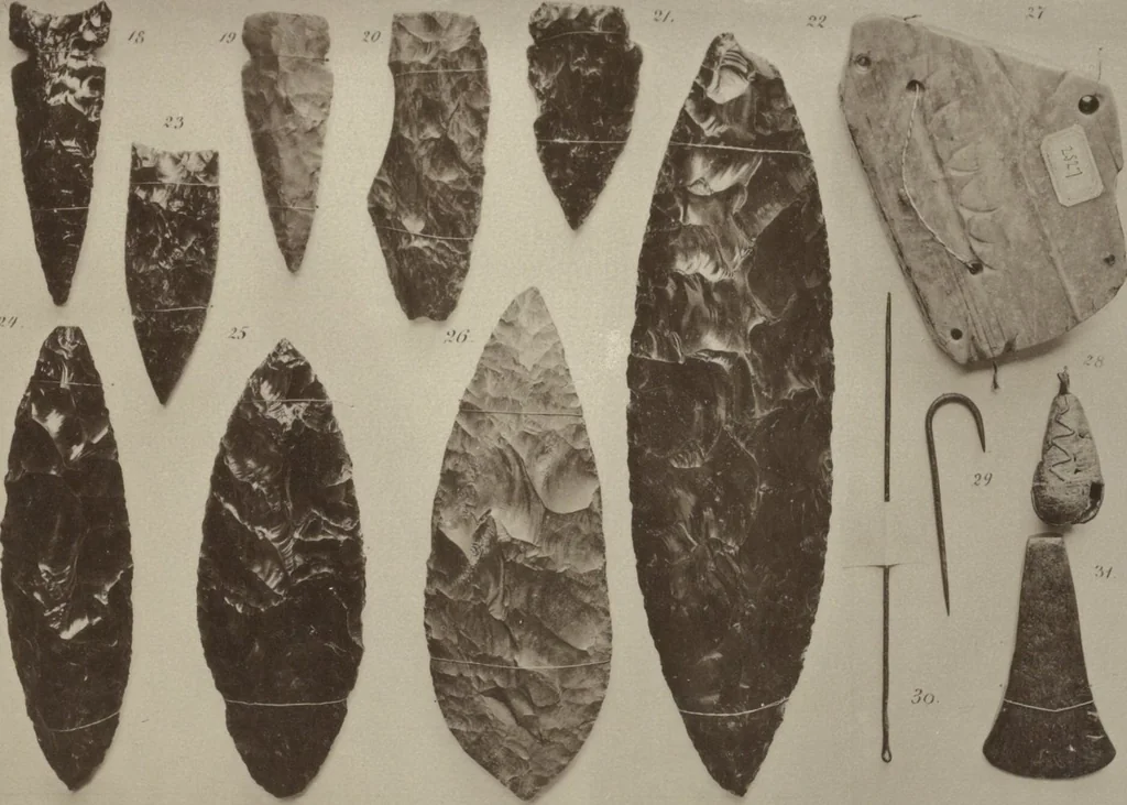 An illustration from Alt-Mexico : Archäologische Beiträge zur Kulturgeschichte seiner Bewohner : [volume 2] / von Hermann Strebel, 1885, leaf 187