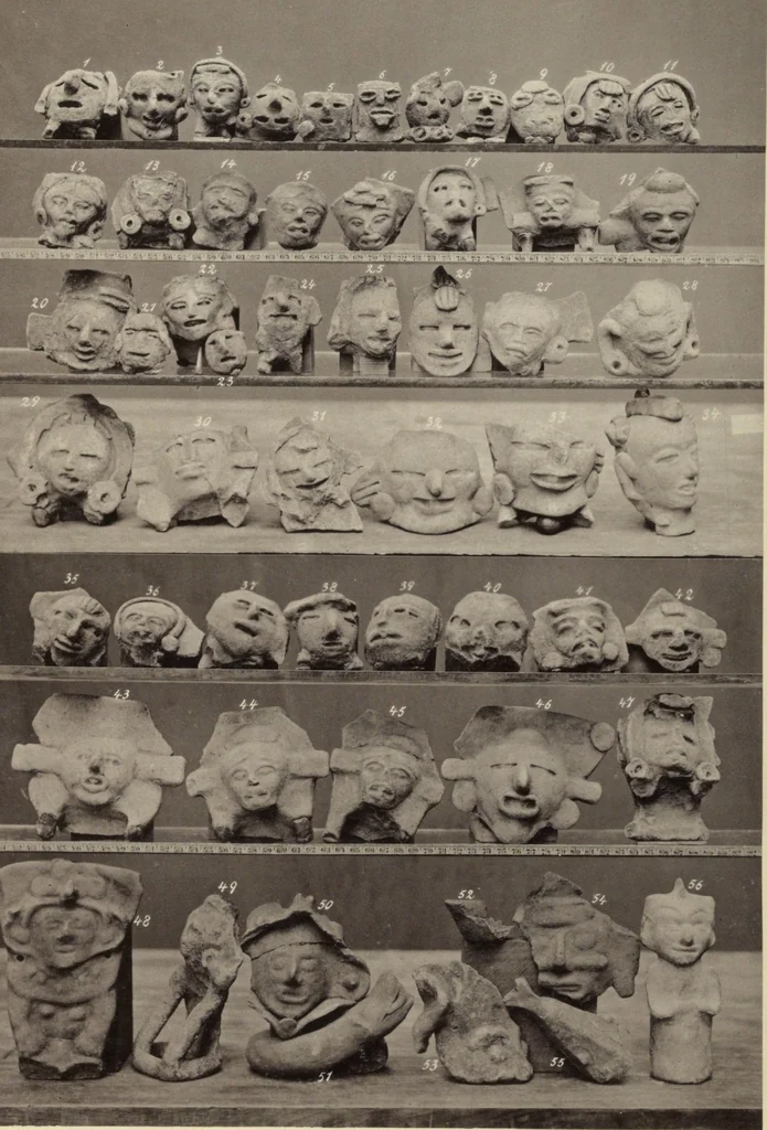 An illustration from Alt-Mexico : Archäologische Beiträge zur Kulturgeschichte seiner Bewohner : [volume 2] / von Hermann Strebel, 1885, leaf 195