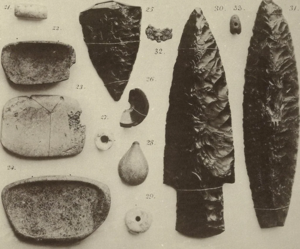An illustration from Alt-Mexico : Archäologische Beiträge zur Kulturgeschichte seiner Bewohner : [volume 2] / von Hermann Strebel, 1885, leaf 205