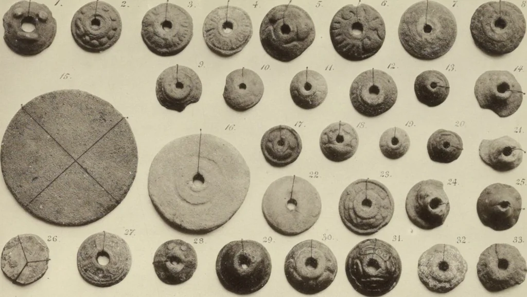 An illustration from Alt-Mexico : Archäologische Beiträge zur Kulturgeschichte seiner Bewohner : [volume 2] / von Hermann Strebel, 1885, leaf 213