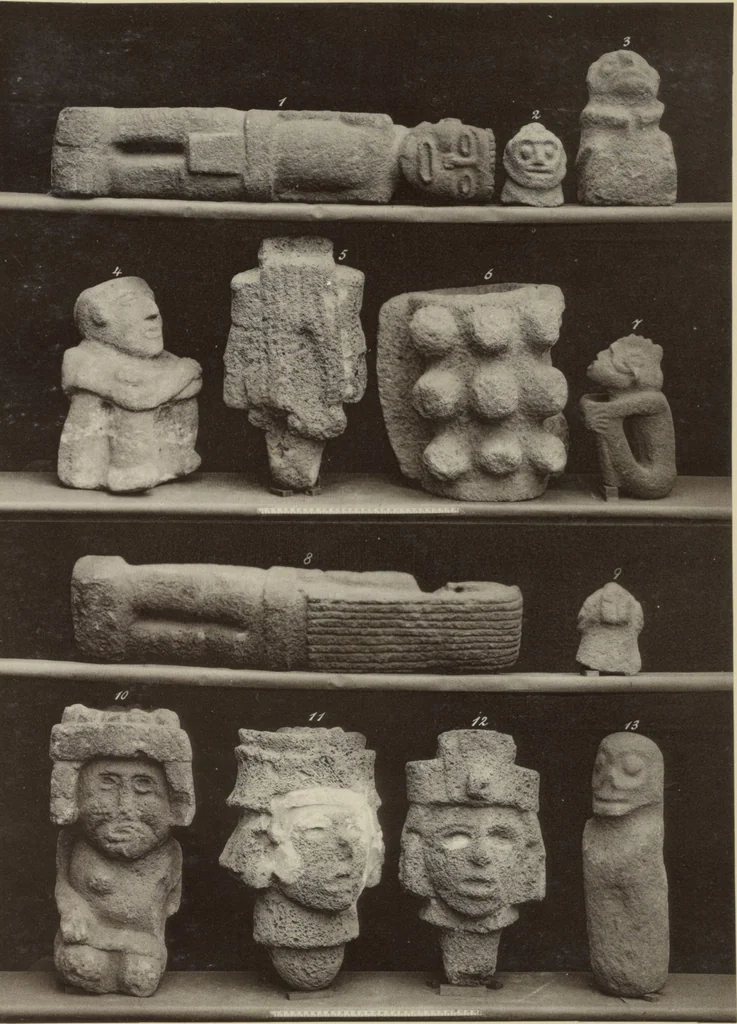 An illustration from Alt-Mexico : Archäologische Beiträge zur Kulturgeschichte seiner Bewohner : [volume 2] / von Hermann Strebel, 1885, leaf 219