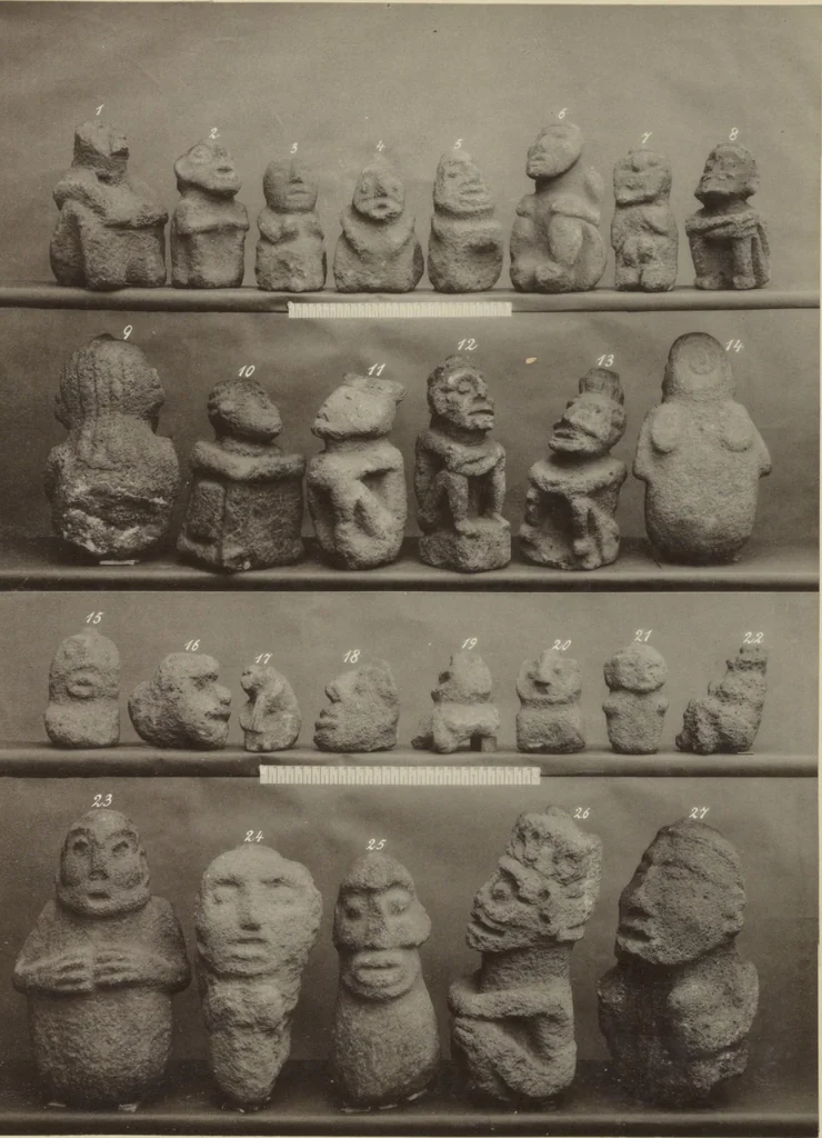An illustration from Alt-Mexico : Archäologische Beiträge zur Kulturgeschichte seiner Bewohner : [volume 2] / von Hermann Strebel, 1885, leaf 221