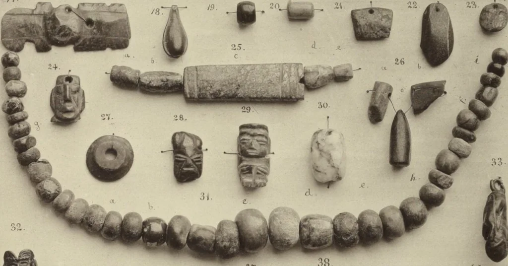 An illustration from Alt-Mexico : Archäologische Beiträge zur Kulturgeschichte seiner Bewohner : [volume 2] / von Hermann Strebel, 1885, leaf 227
