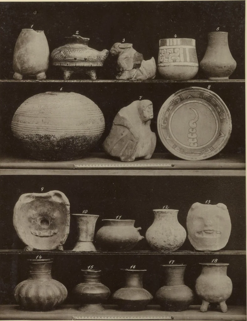 An illustration from Alt-Mexico : Archäologische Beiträge zur Kulturgeschichte seiner Bewohner : [volume 2] / von Hermann Strebel, 1885, leaf 231