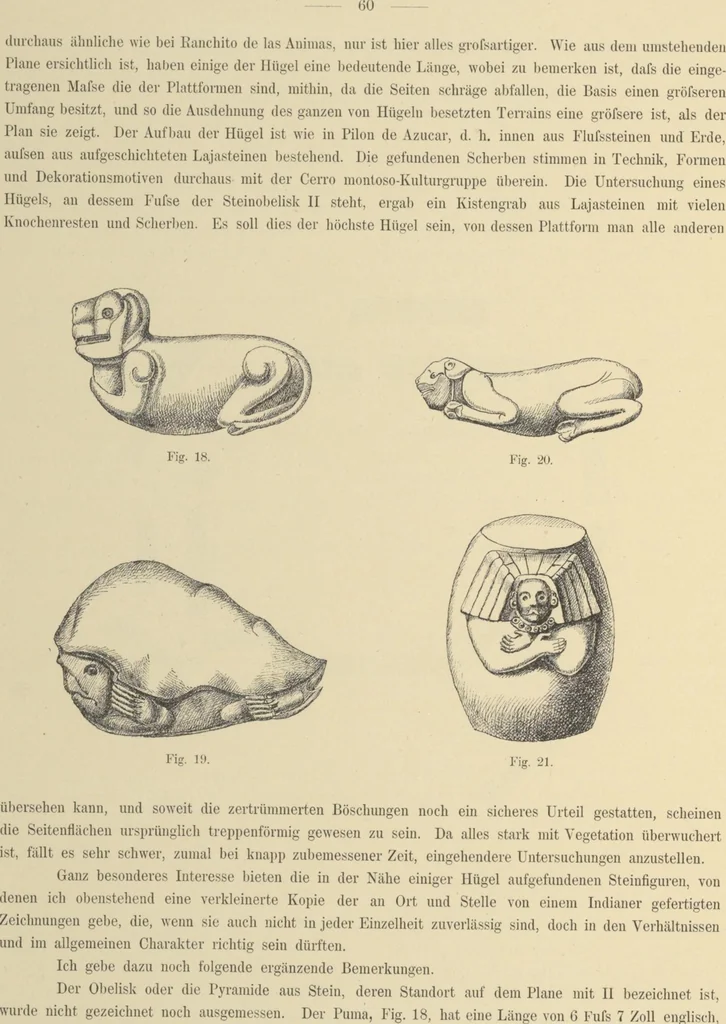 An illustration from Alt-Mexico : Archäologische Beiträge zur Kulturgeschichte seiner Bewohner : [volume 2] / von Hermann Strebel, 1885, leaf 64