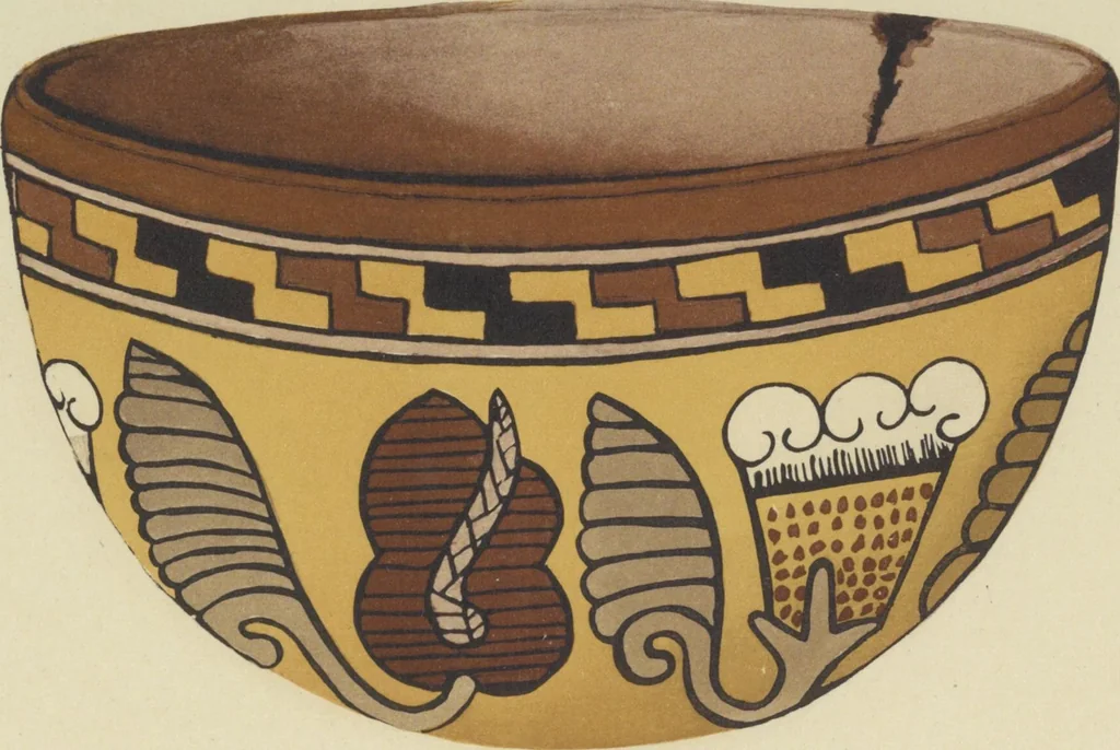 An illustration from Monumentos del arte mexicano antiguo : Ornamentación, mitología, tributos y monumentos : [volume 2] / por el Dr. Antonio Peñafiel, 1890, leaf 130