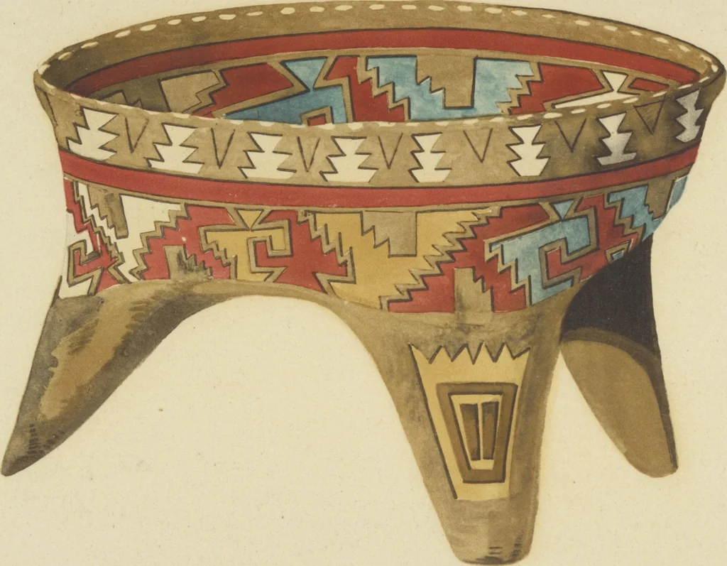 An illustration from Monumentos del arte mexicano antiguo : Ornamentación, mitología, tributos y monumentos : [volume 2] / por el Dr. Antonio Peñafiel, 1890, leaf 132