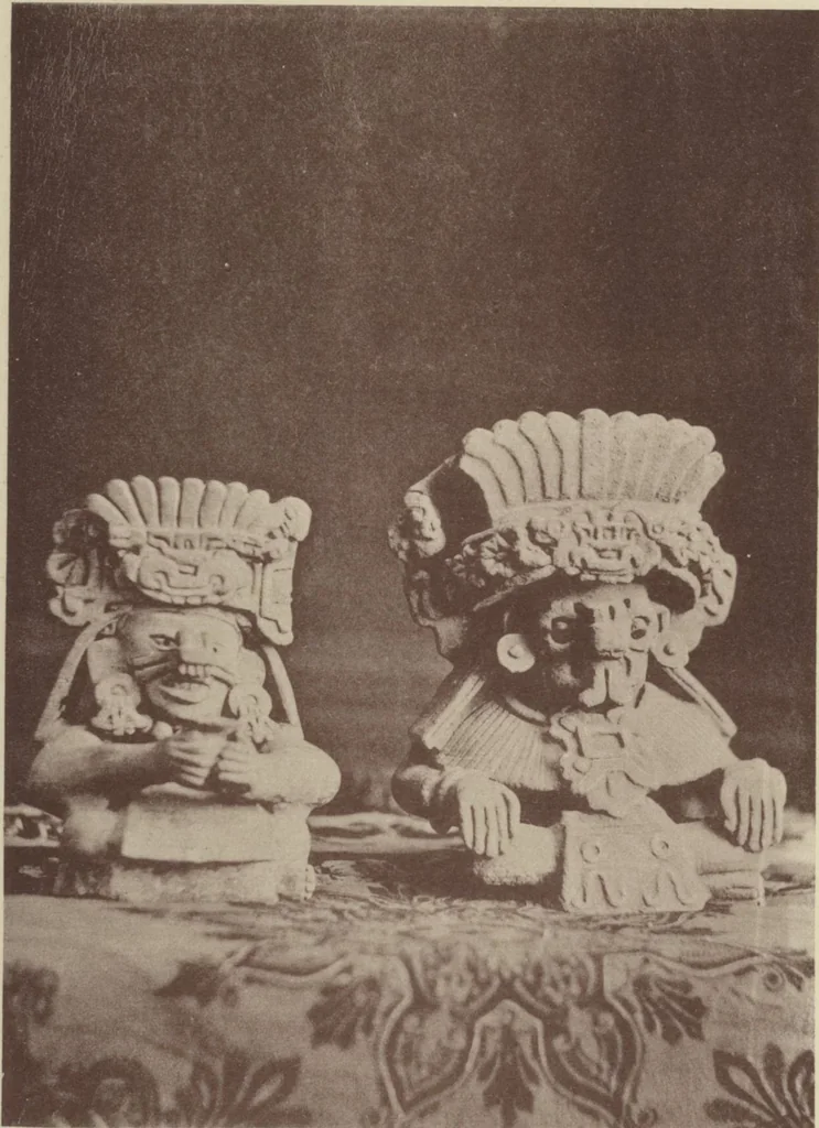 An illustration from Monumentos del arte mexicano antiguo : Ornamentación, mitología, tributos y monumentos : [volume 2] / por el Dr. Antonio Peñafiel, 1890, leaf 146