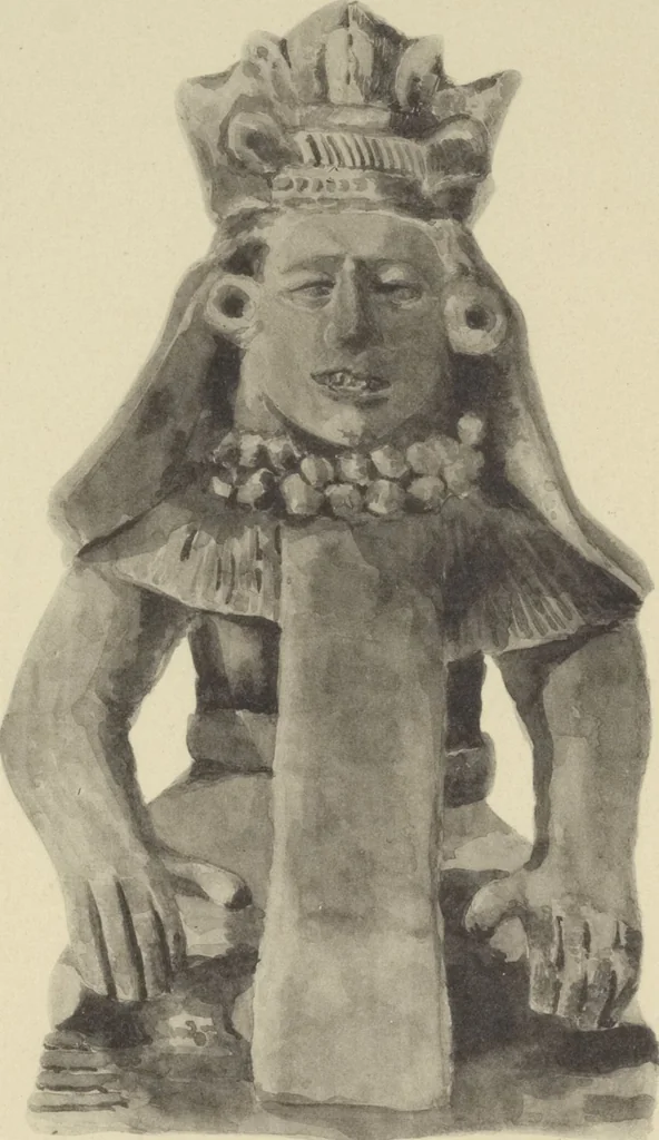 An illustration from Monumentos del arte mexicano antiguo : Ornamentación, mitología, tributos y monumentos : [volume 2] / por el Dr. Antonio Peñafiel, 1890, leaf 164