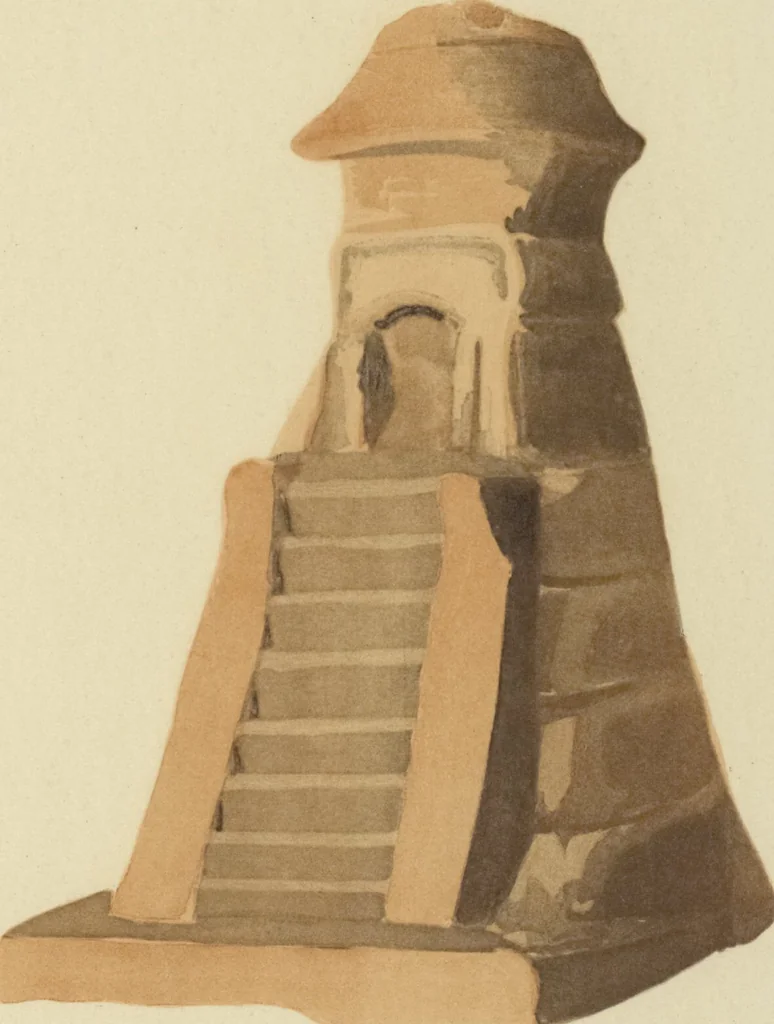An illustration from Monumentos del arte mexicano antiguo : Ornamentación, mitología, tributos y monumentos : [volume 2] / por el Dr. Antonio Peñafiel, 1890, leaf 170