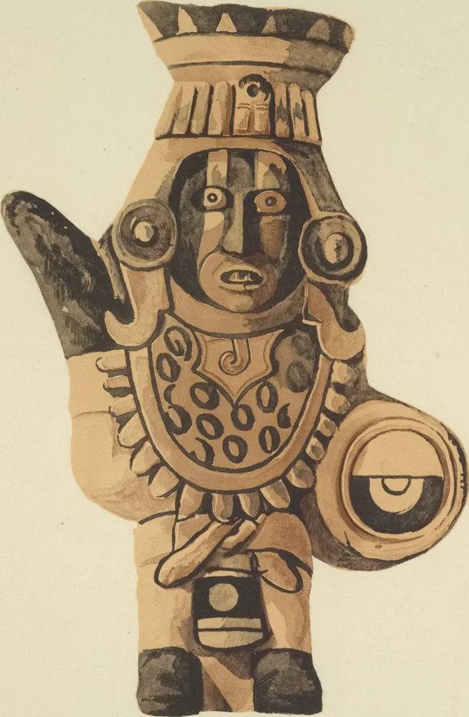 An illustration from Monumentos del arte mexicano antiguo : Ornamentación, mitología, tributos y monumentos : [volume 2] / por el Dr. Antonio Peñafiel, 1890, leaf 180