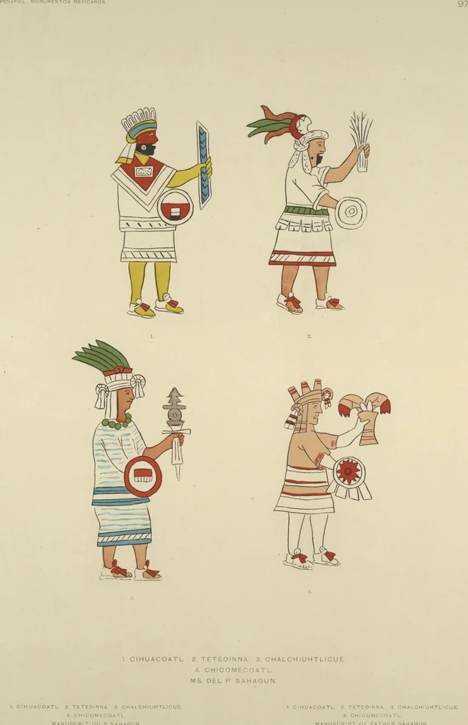 An illustration from Monumentos del arte mexicano antiguo : Ornamentación, mitología, tributos y monumentos : [volume 2] / por el Dr. Antonio Peñafiel, 1890, leaf 204