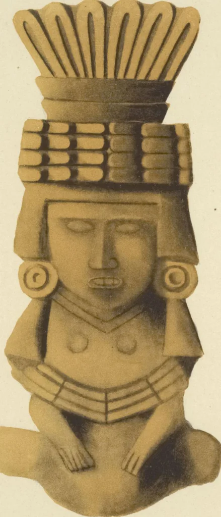 An illustration from Monumentos del arte mexicano antiguo : Ornamentación, mitología, tributos y monumentos : [volume 2] / por el Dr. Antonio Peñafiel, 1890, leaf 218