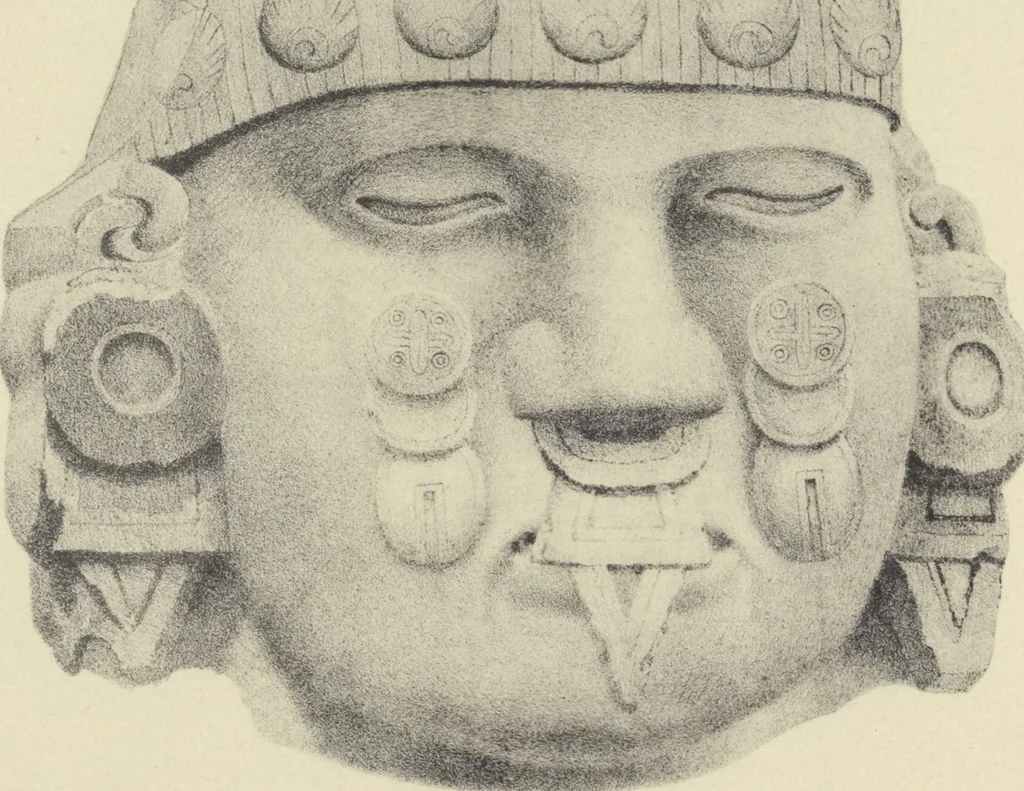 An illustration from Monumentos del arte mexicano antiguo : Ornamentación, mitología, tributos y monumentos : [volume 2] / por el Dr. Antonio Peñafiel, 1890, leaf 224
