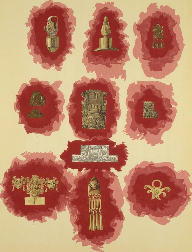 An illustration from Monumentos del arte mexicano antiguo : Ornamentación, mitología, tributos y monumentos : [volume 2] / por el Dr. Antonio Peñafiel, 1890, leaf 234