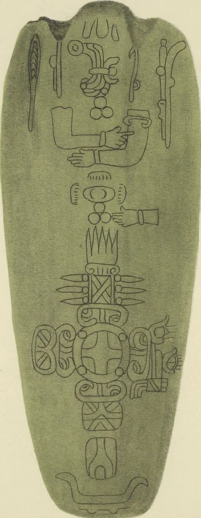 An illustration from Monumentos del arte mexicano antiguo : Ornamentación, mitología, tributos y monumentos : [volume 2] / por el Dr. Antonio Peñafiel, 1890, leaf 252