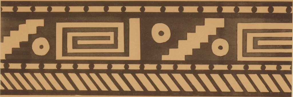 An illustration from Monumentos del arte mexicano antiguo : Ornamentación, mitología, tributos y monumentos : [volume 2] / por el Dr. Antonio Peñafiel, 1890, leaf 26