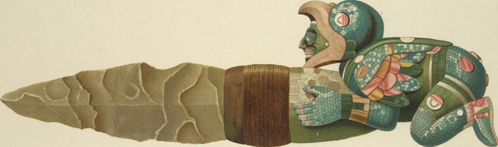 An illustration from Monumentos del arte mexicano antiguo : Ornamentación, mitología, tributos y monumentos : [volume 2] / por el Dr. Antonio Peñafiel, 1890, leaf 260