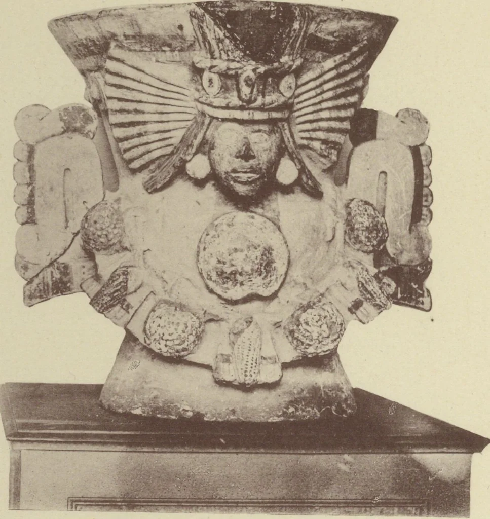 An illustration from Monumentos del arte mexicano antiguo : Ornamentación, mitología, tributos y monumentos : [volume 2] / por el Dr. Antonio Peñafiel, 1890, leaf 272