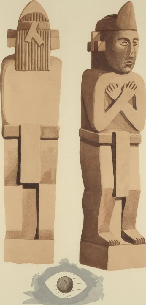 An illustration from Monumentos del arte mexicano antiguo : Ornamentación, mitología, tributos y monumentos : [volume 2] / por el Dr. Antonio Peñafiel, 1890, leaf 288