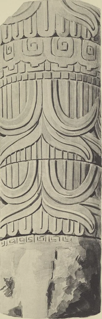 An illustration from Monumentos del arte mexicano antiguo : Ornamentación, mitología, tributos y monumentos : [volume 2] / por el Dr. Antonio Peñafiel, 1890, leaf 314