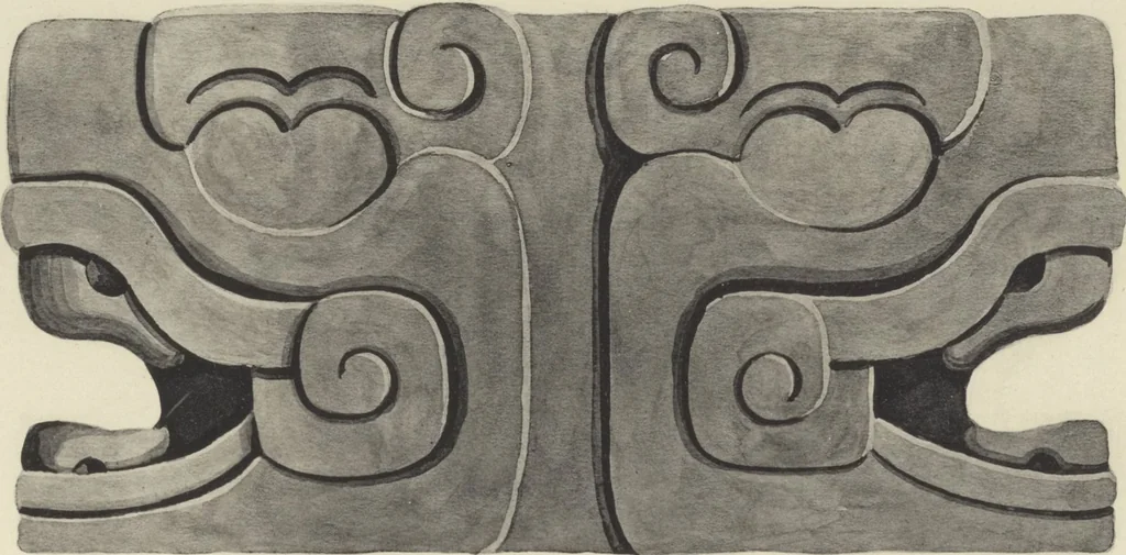 An illustration from Monumentos del arte mexicano antiguo : Ornamentación, mitología, tributos y monumentos : [volume 2] / por el Dr. Antonio Peñafiel, 1890, leaf 324