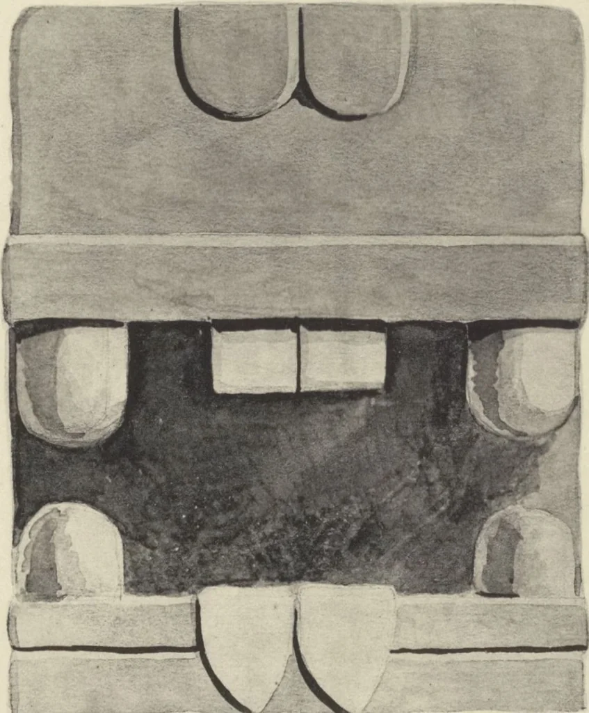 An illustration from Monumentos del arte mexicano antiguo : Ornamentación, mitología, tributos y monumentos : [volume 2] / por el Dr. Antonio Peñafiel, 1890, leaf 324