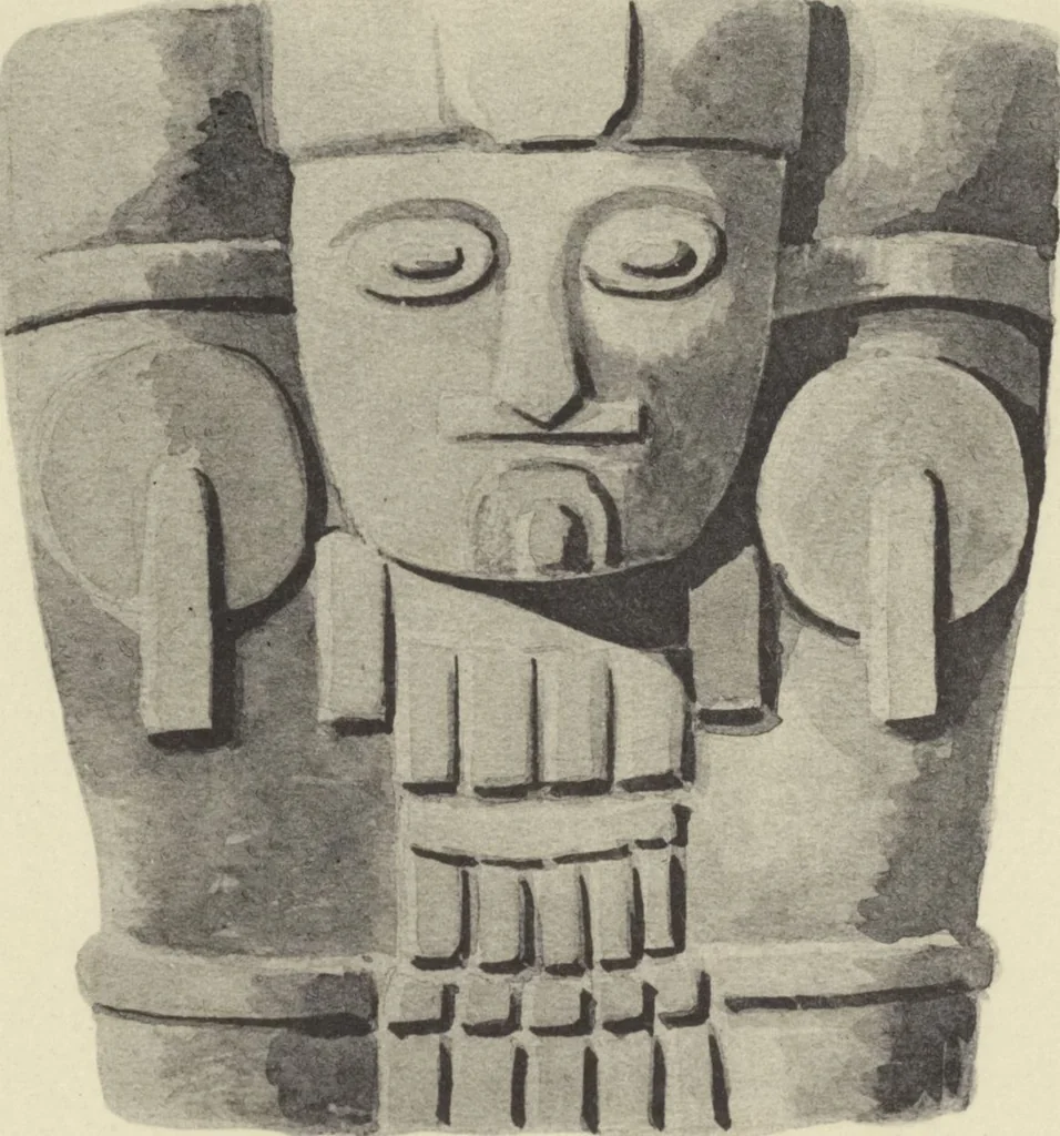 An illustration from Monumentos del arte mexicano antiguo : Ornamentación, mitología, tributos y monumentos : [volume 2] / por el Dr. Antonio Peñafiel, 1890, leaf 326