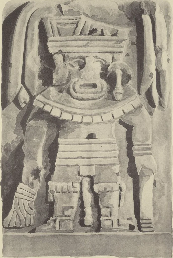 An illustration from Monumentos del arte mexicano antiguo : Ornamentación, mitología, tributos y monumentos : [volume 2] / por el Dr. Antonio Peñafiel, 1890, leaf 330
