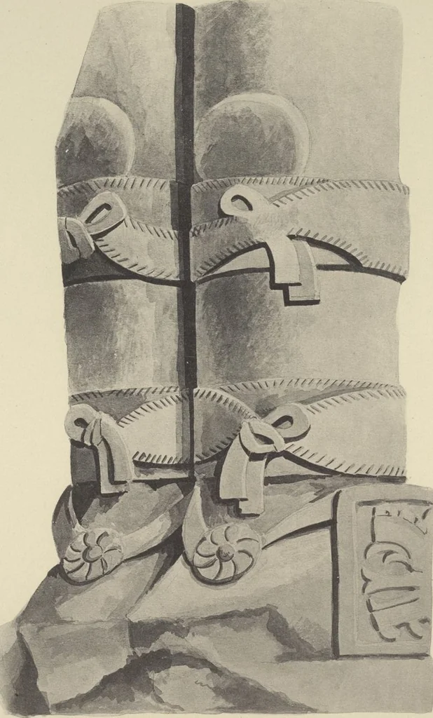 An illustration from Monumentos del arte mexicano antiguo : Ornamentación, mitología, tributos y monumentos : [volume 2] / por el Dr. Antonio Peñafiel, 1890, leaf 334