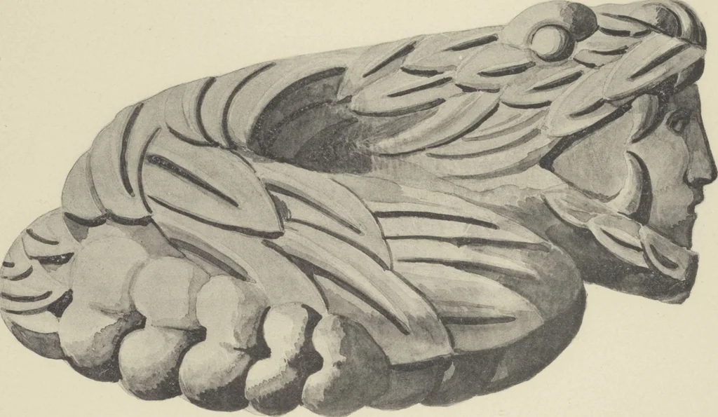 An illustration from Monumentos del arte mexicano antiguo : Ornamentación, mitología, tributos y monumentos : [volume 2] / por el Dr. Antonio Peñafiel, 1890, leaf 348