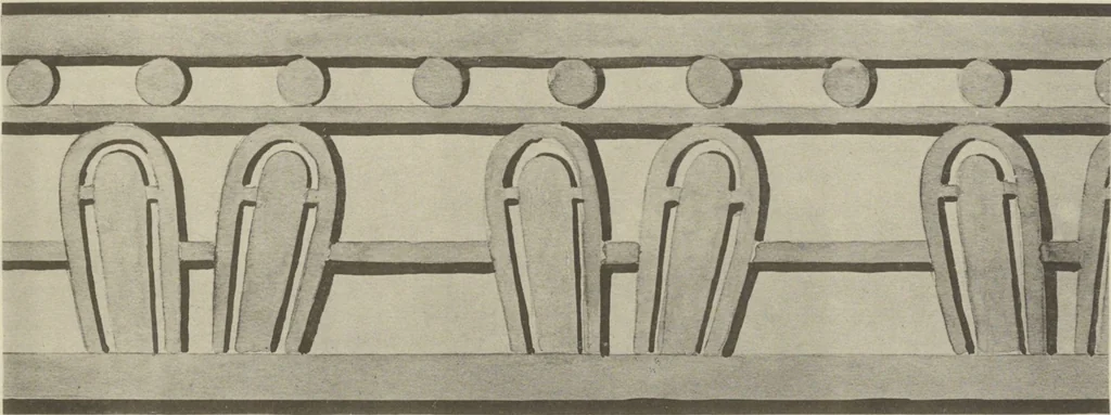 An illustration from Monumentos del arte mexicano antiguo : Ornamentación, mitología, tributos y monumentos : [volume 2] / por el Dr. Antonio Peñafiel, 1890, leaf 52