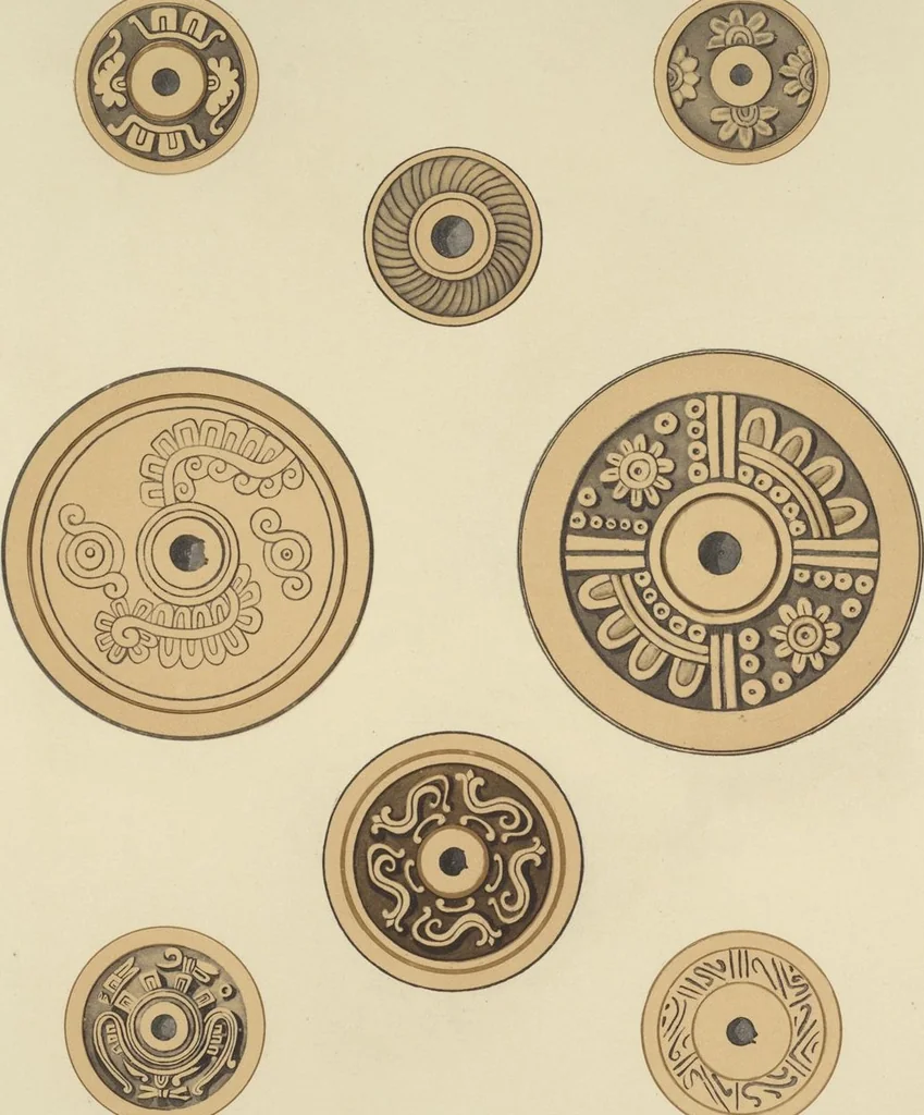An illustration from Monumentos del arte mexicano antiguo : Ornamentación, mitología, tributos y monumentos : [volume 2] / por el Dr. Antonio Peñafiel, 1890, leaf 76