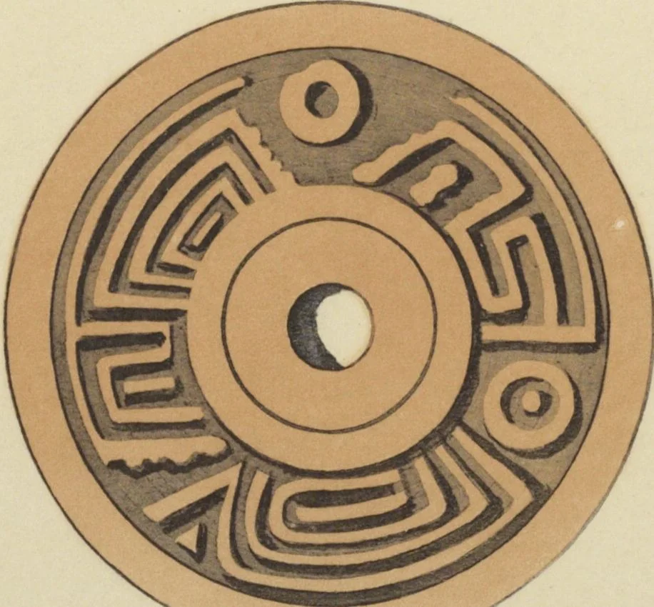 An illustration from Monumentos del arte mexicano antiguo : Ornamentación, mitología, tributos y monumentos : [volume 2] / por el Dr. Antonio Peñafiel, 1890, leaf 78